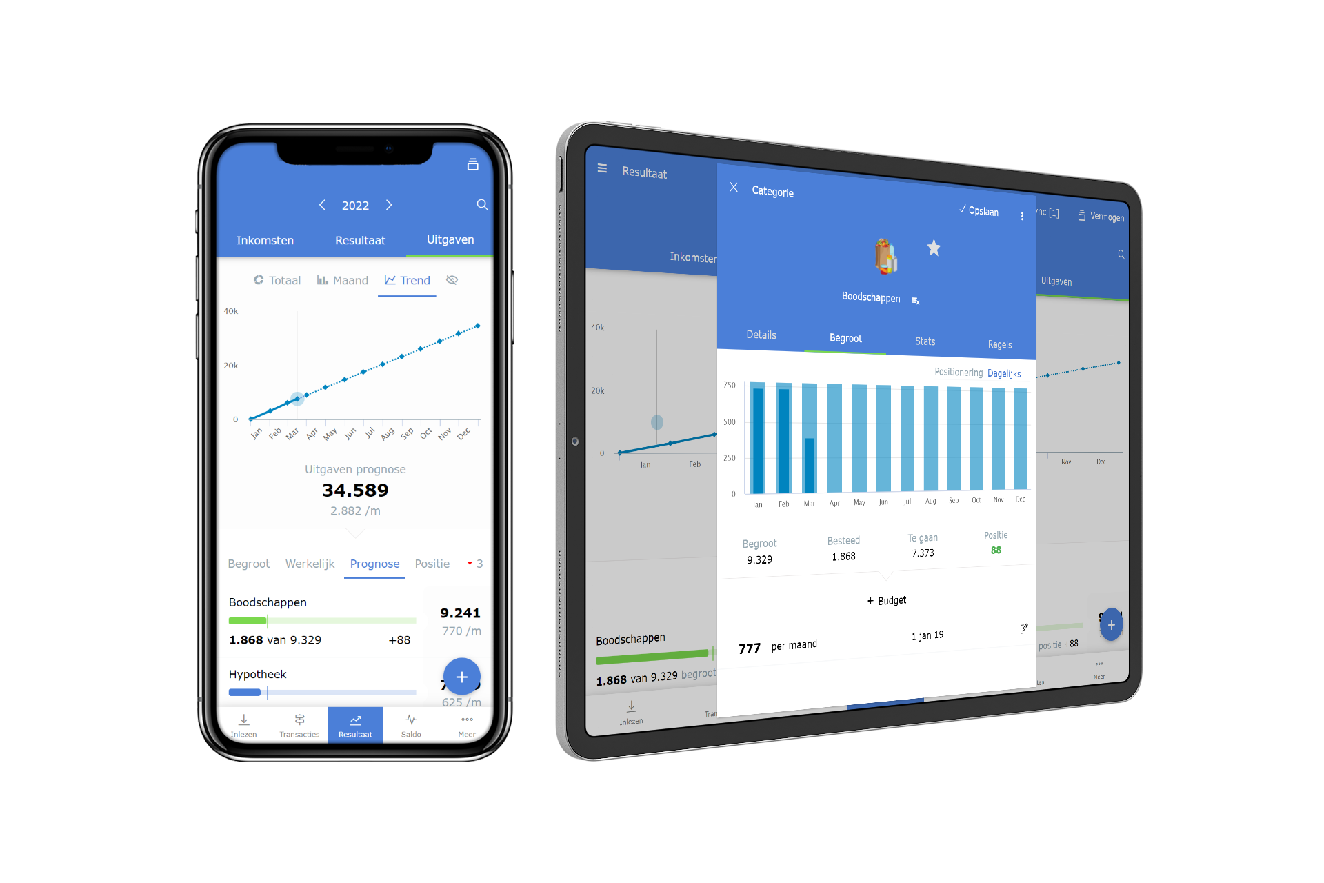 Een budget instellen in je huishoudboekje app geeft beter inzicht in je inkomsten en uitgaven