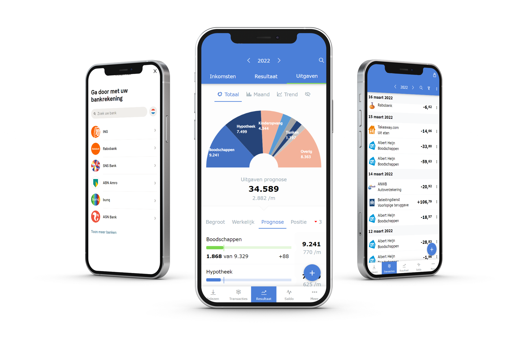 Transacties automatisch inlezen in je huishoudboekje app via een beveiligde PSD2 bankkoppeling